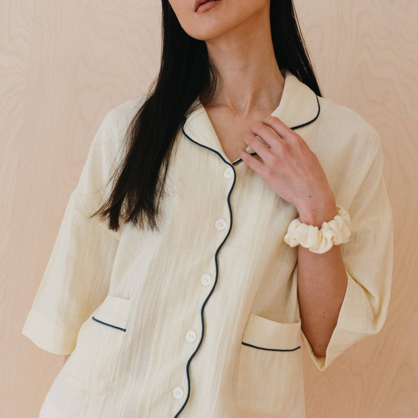 Cotton Pyjamas in Buttermilk