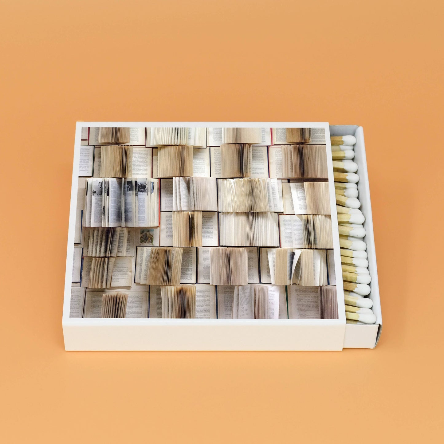 Long Matches, Luxury Matchbox, White, No13