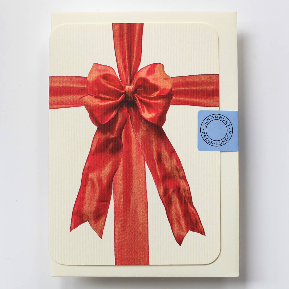 Orange Silk Organza Bow Card
