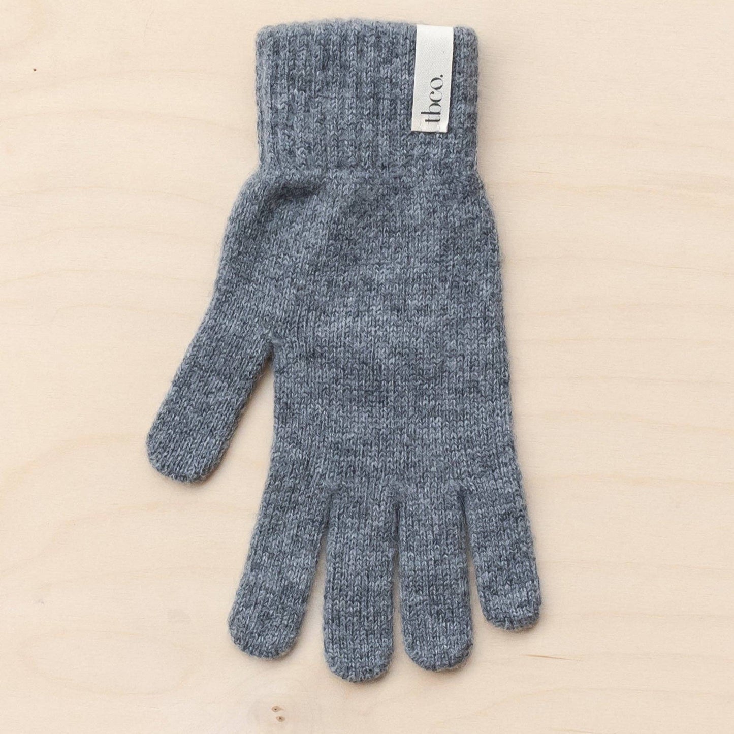 Cashmere & Merino Gloves in Charcoal Melange