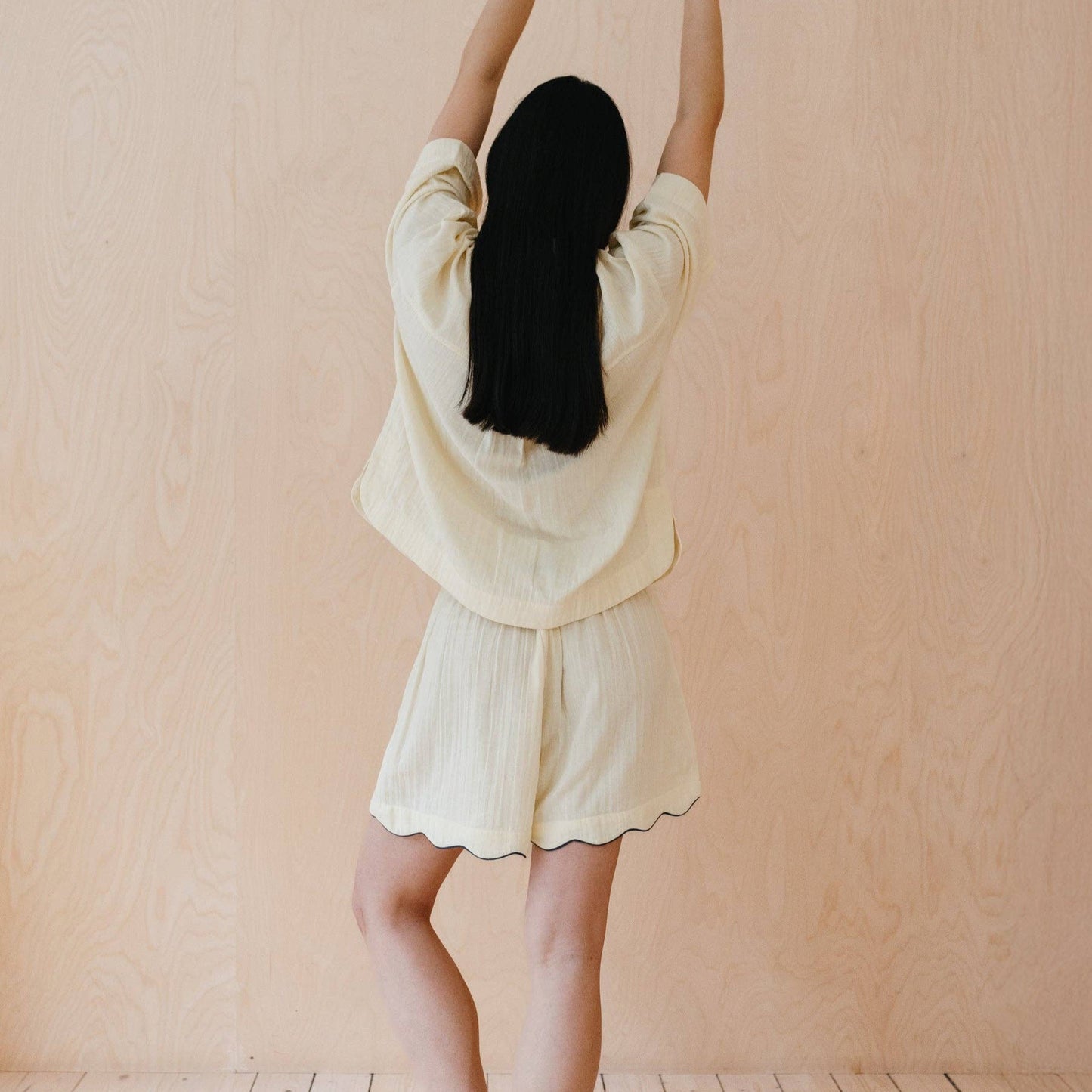 Cotton Pyjamas in Buttermilk