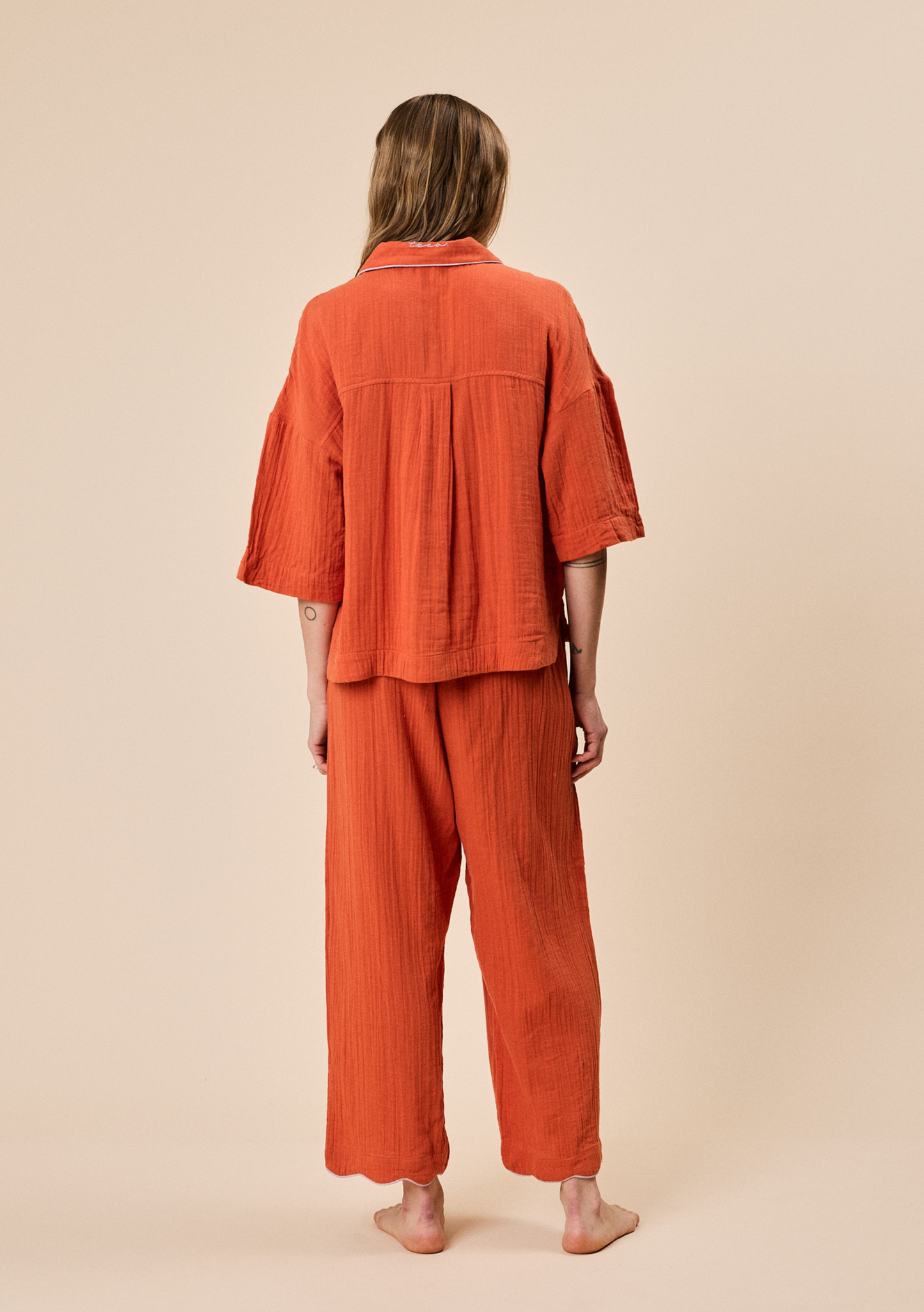 Cotton Pyjamas in Rust