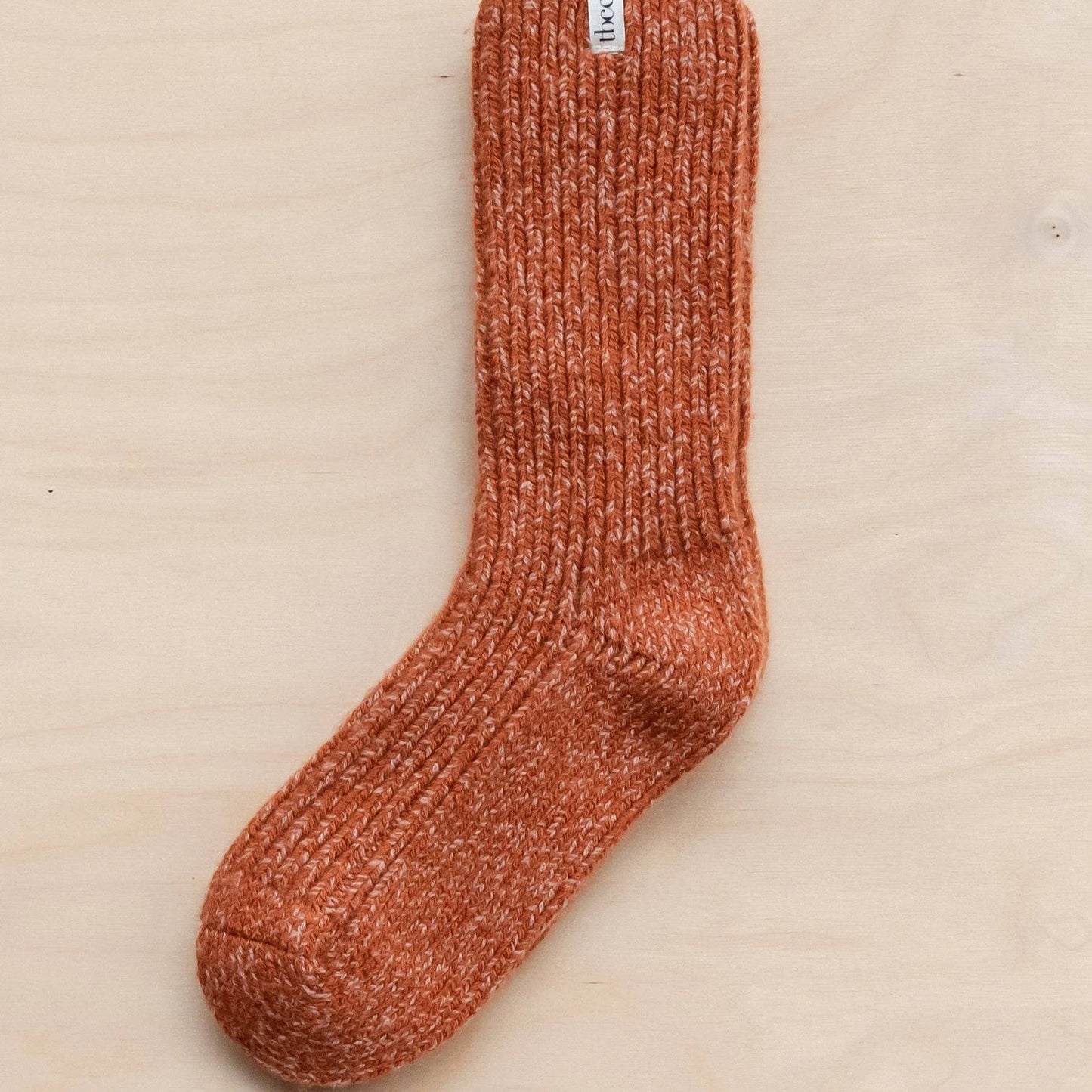Cashmere & Merino Socks in Rust Fleck