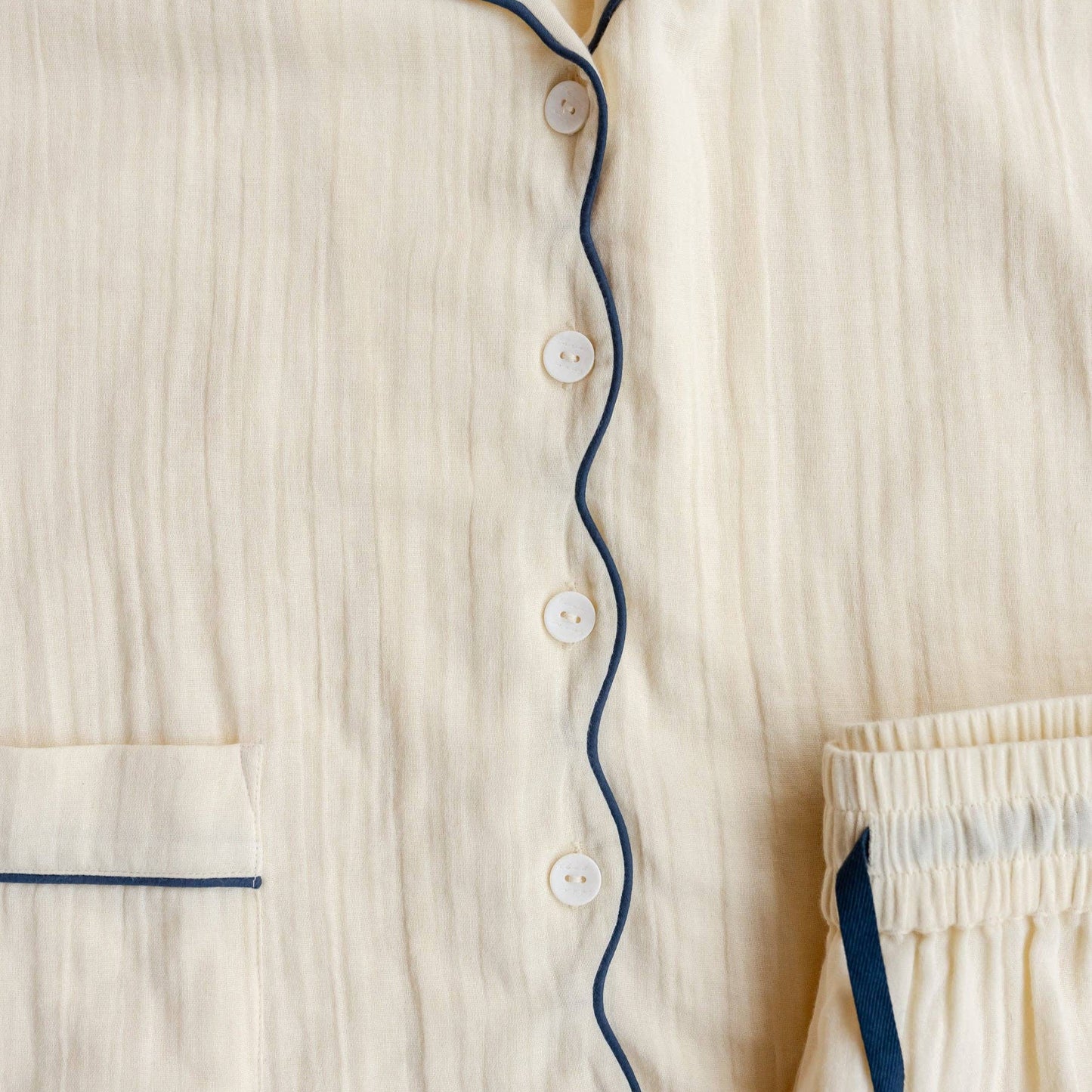 Cotton Pyjamas in Buttermilk
