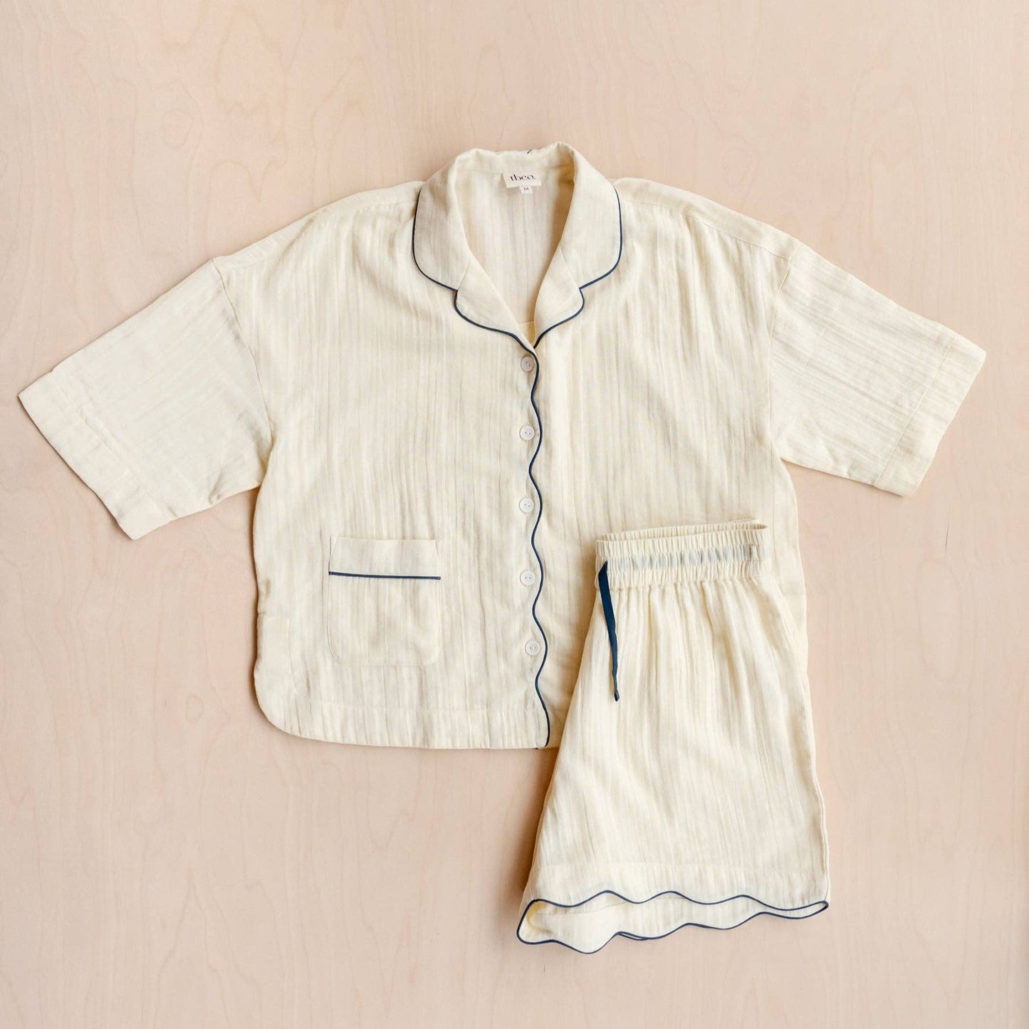 Cotton Pyjamas in Buttermilk