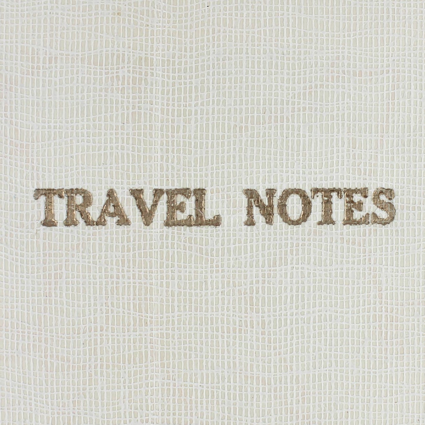 Linen Map Travel Notes with Green Binding