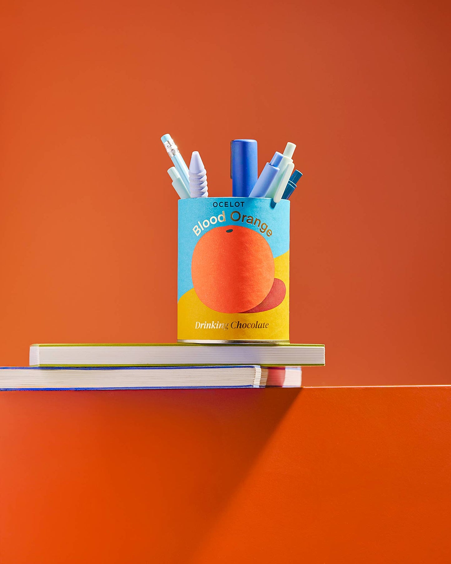 Blood  Orange drinking choc - Organic dark choc flakes, 200g