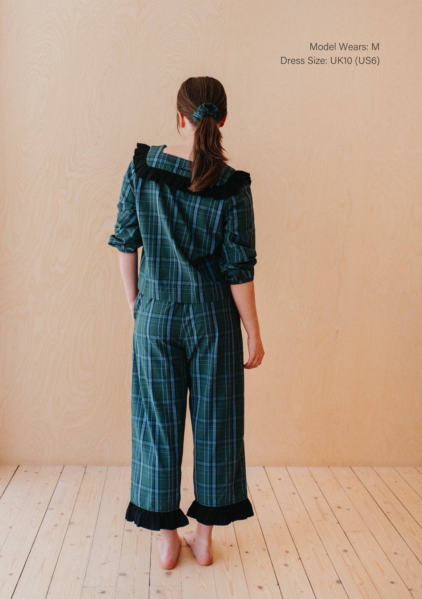 Cotton Pyjamas in Green Tartan