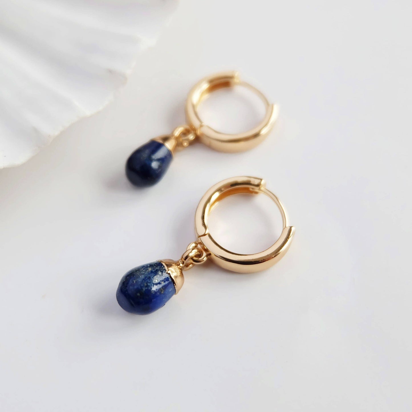 Lapis Lazuli Gemstone Drop Earrings