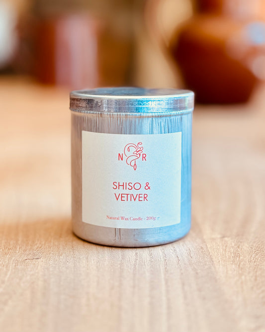 Shiso & Vetiver Candle Tin | New Romantic