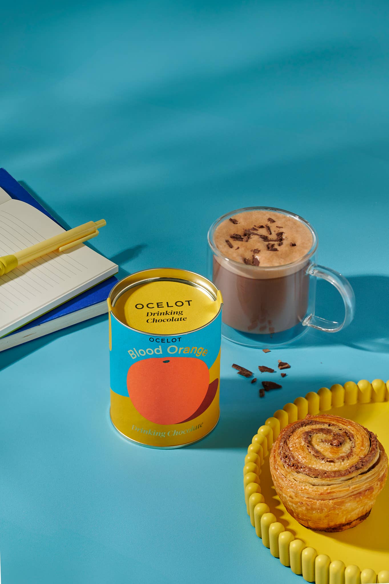 Blood  Orange drinking choc - Organic dark choc flakes, 200g