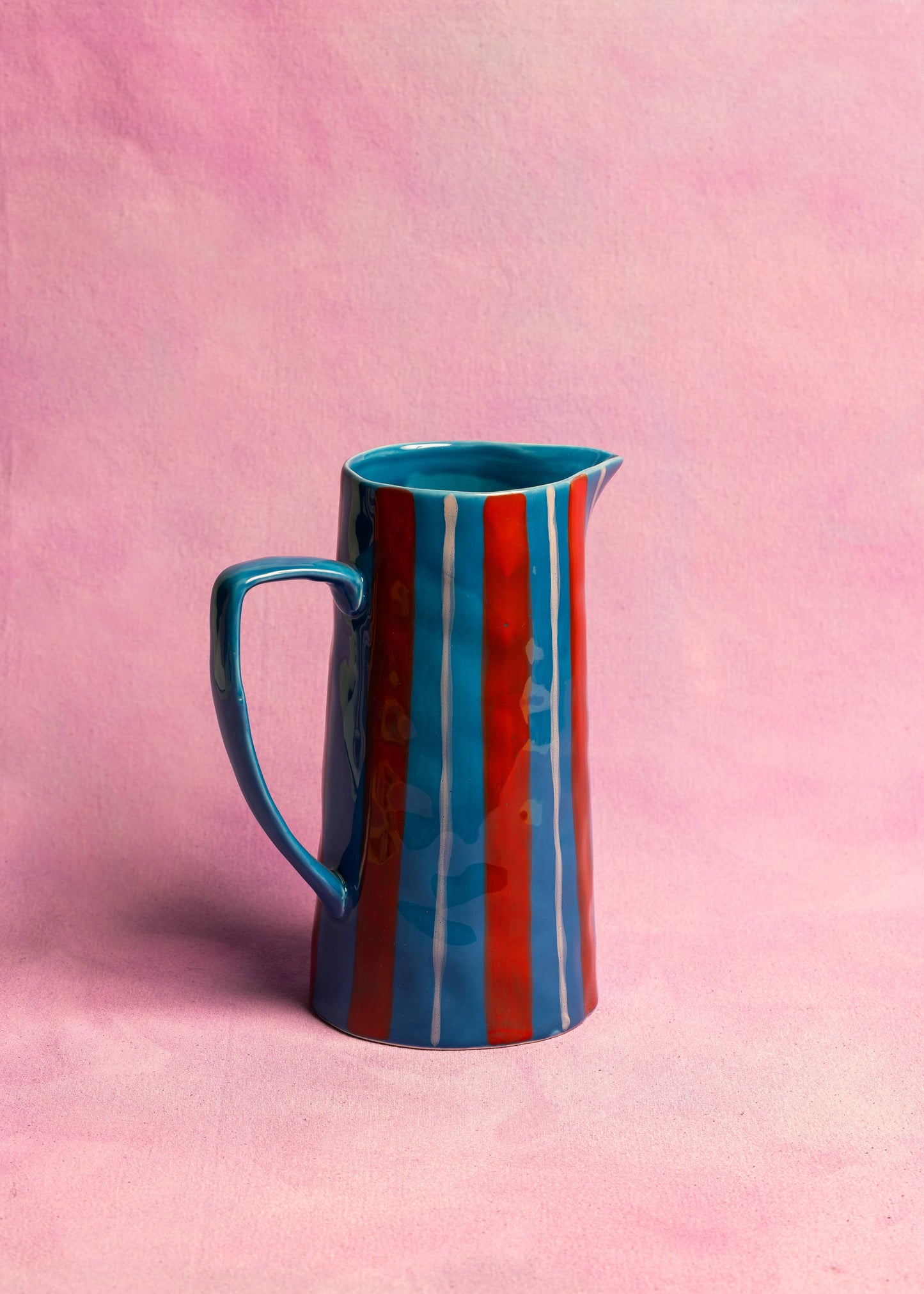 Light Blue/ Red Jug