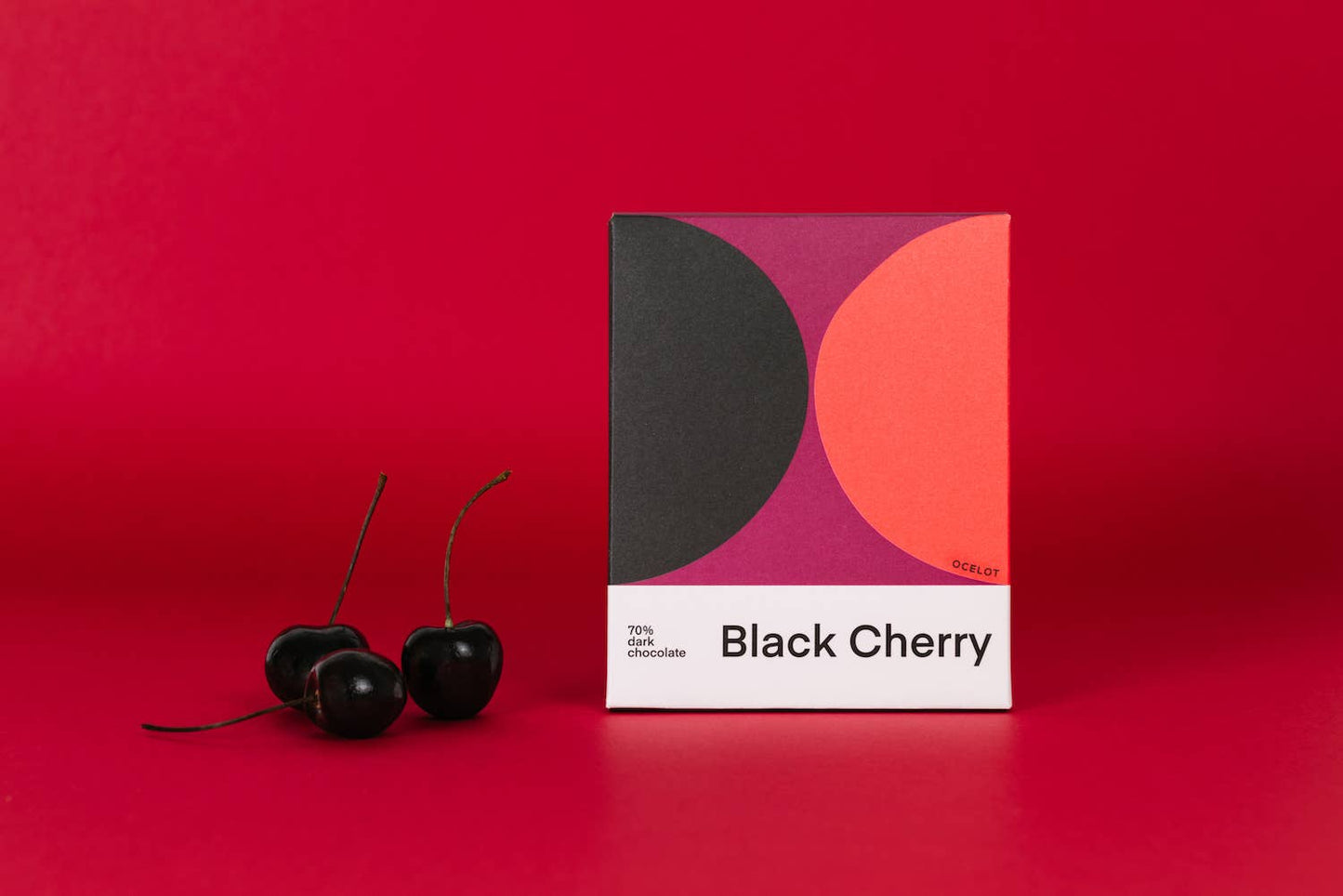 Black Cherry - award winning Organic 70% dark choc bar, 70g
