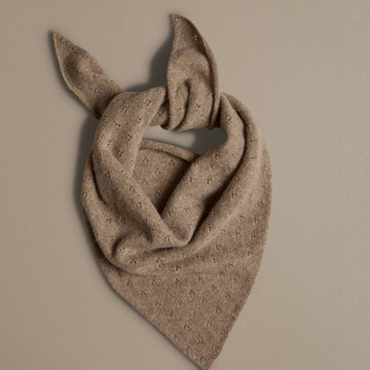 Pointelle Neckerchief | Biscuit