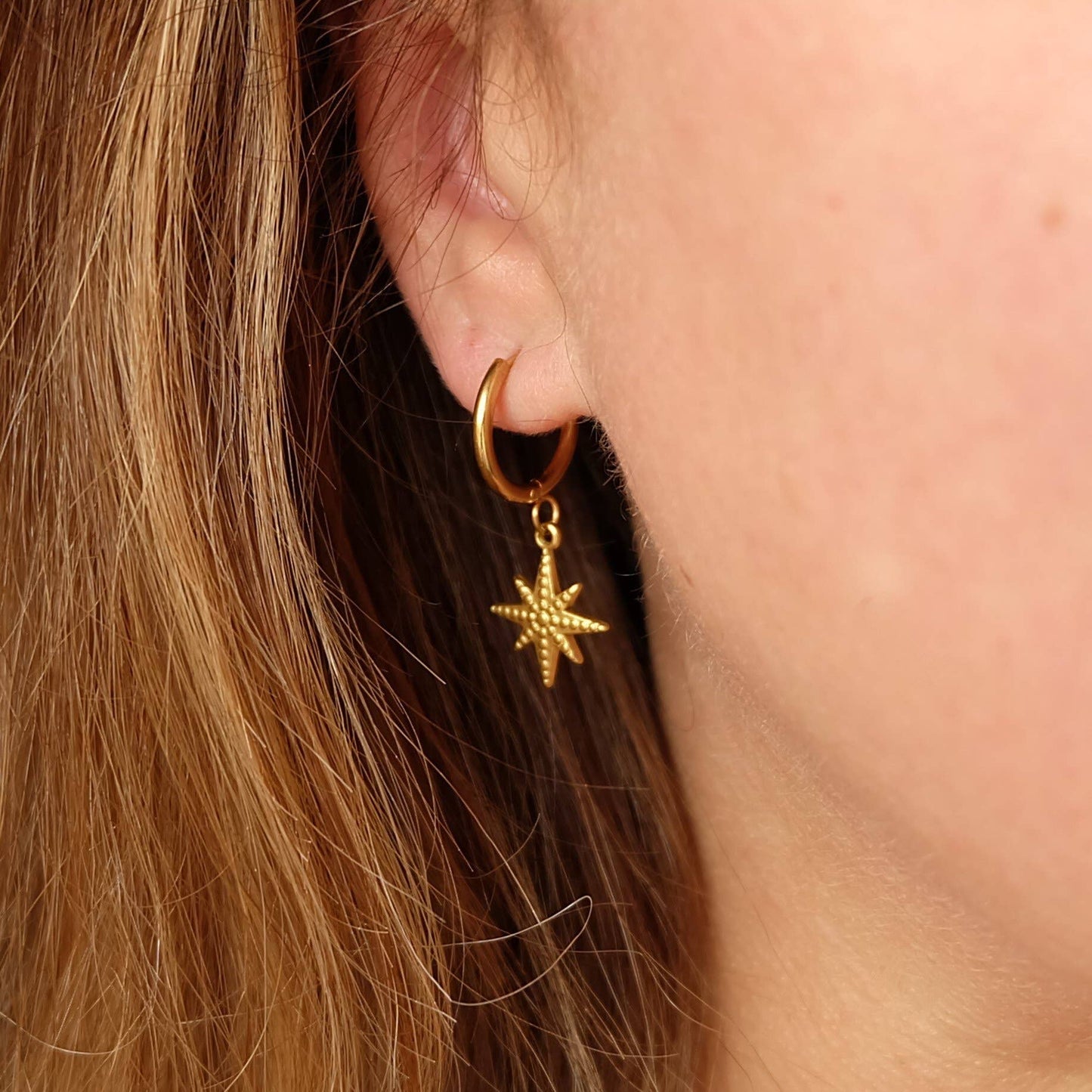 Zorya Star Stainless Steel Earrings