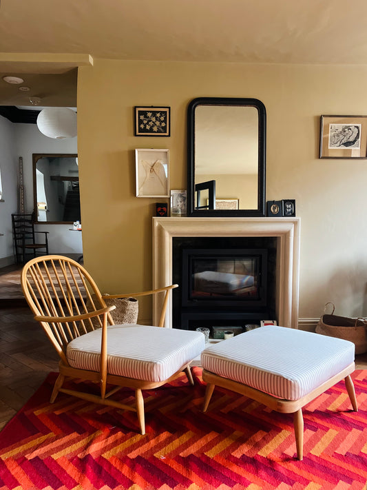 Ercol chair and footstool