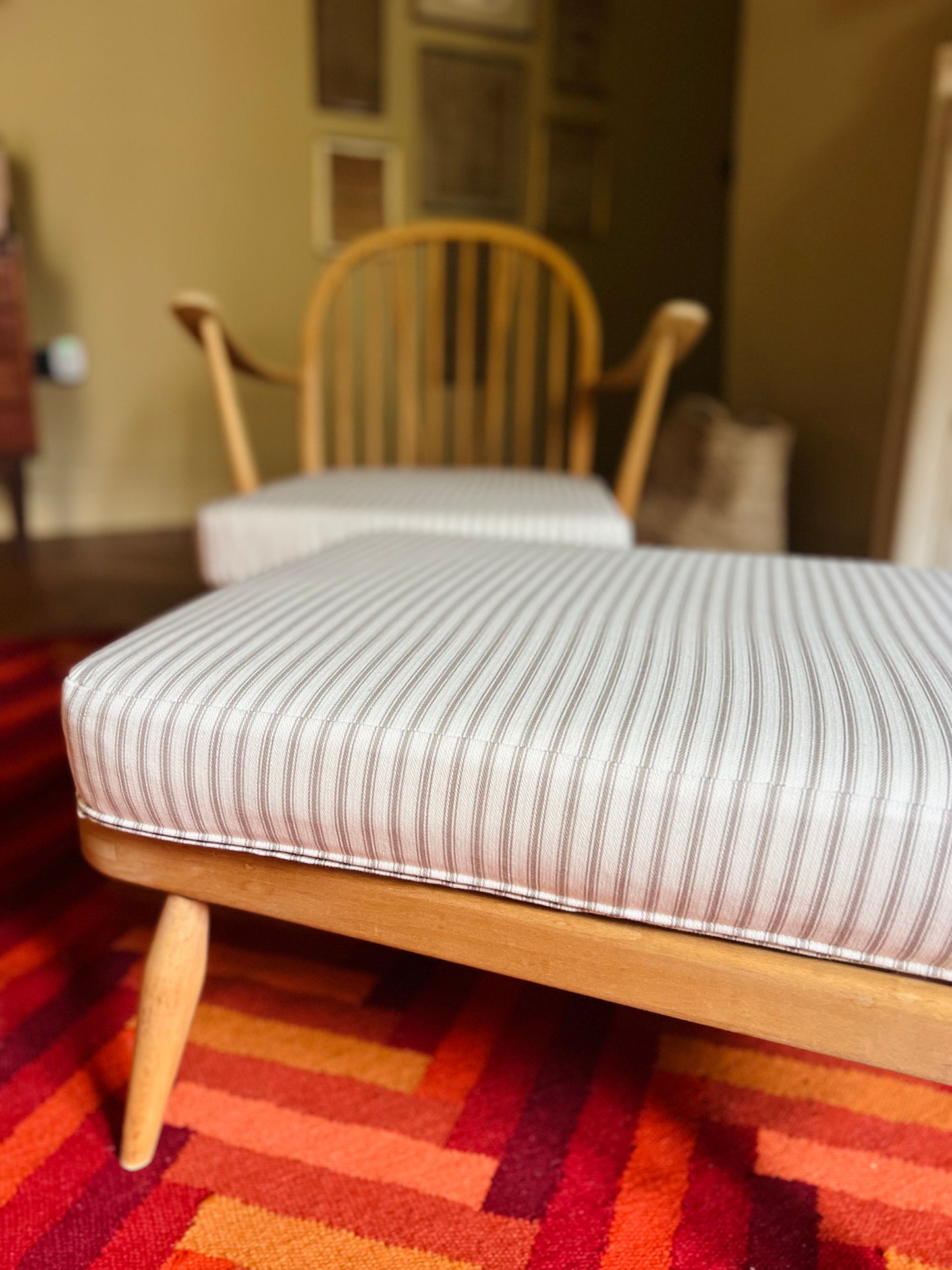 Ercol chair and footstool