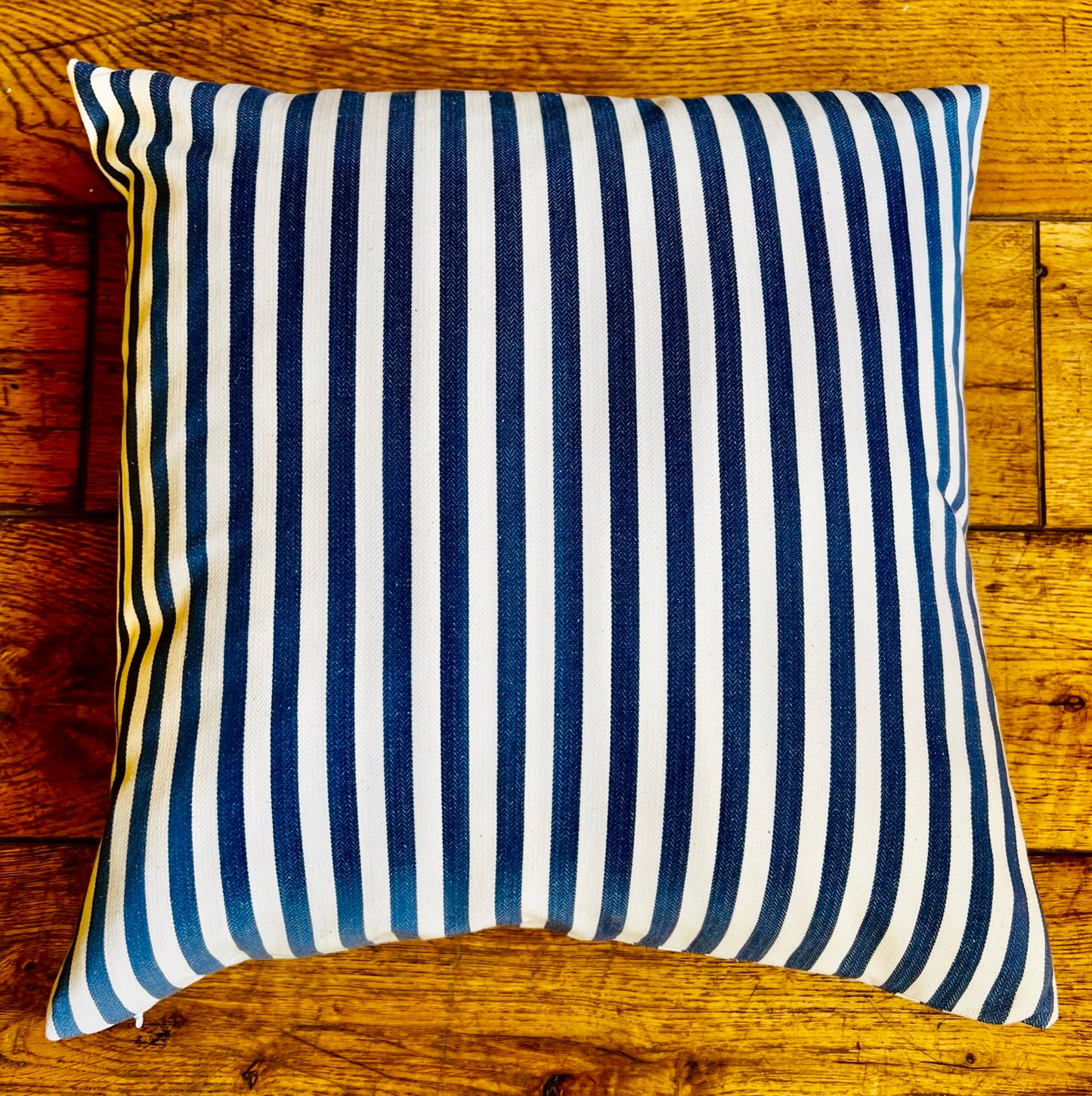 Cushion - Blue Candy Stripe - Size Small | New Romantic