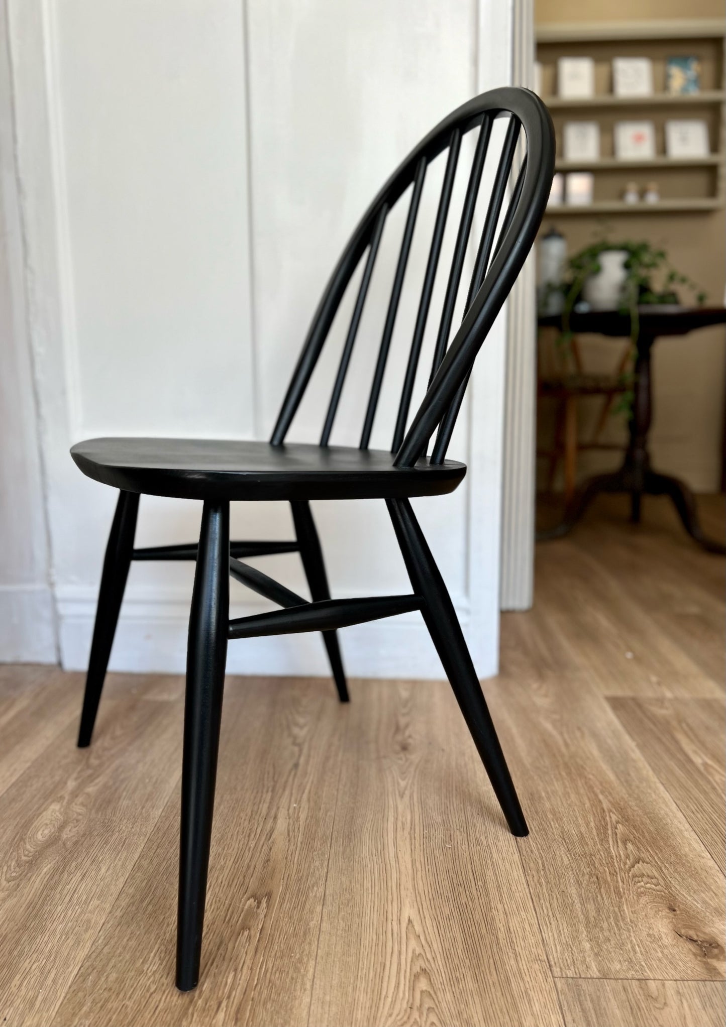 Ercol Windsor dining chair in Black