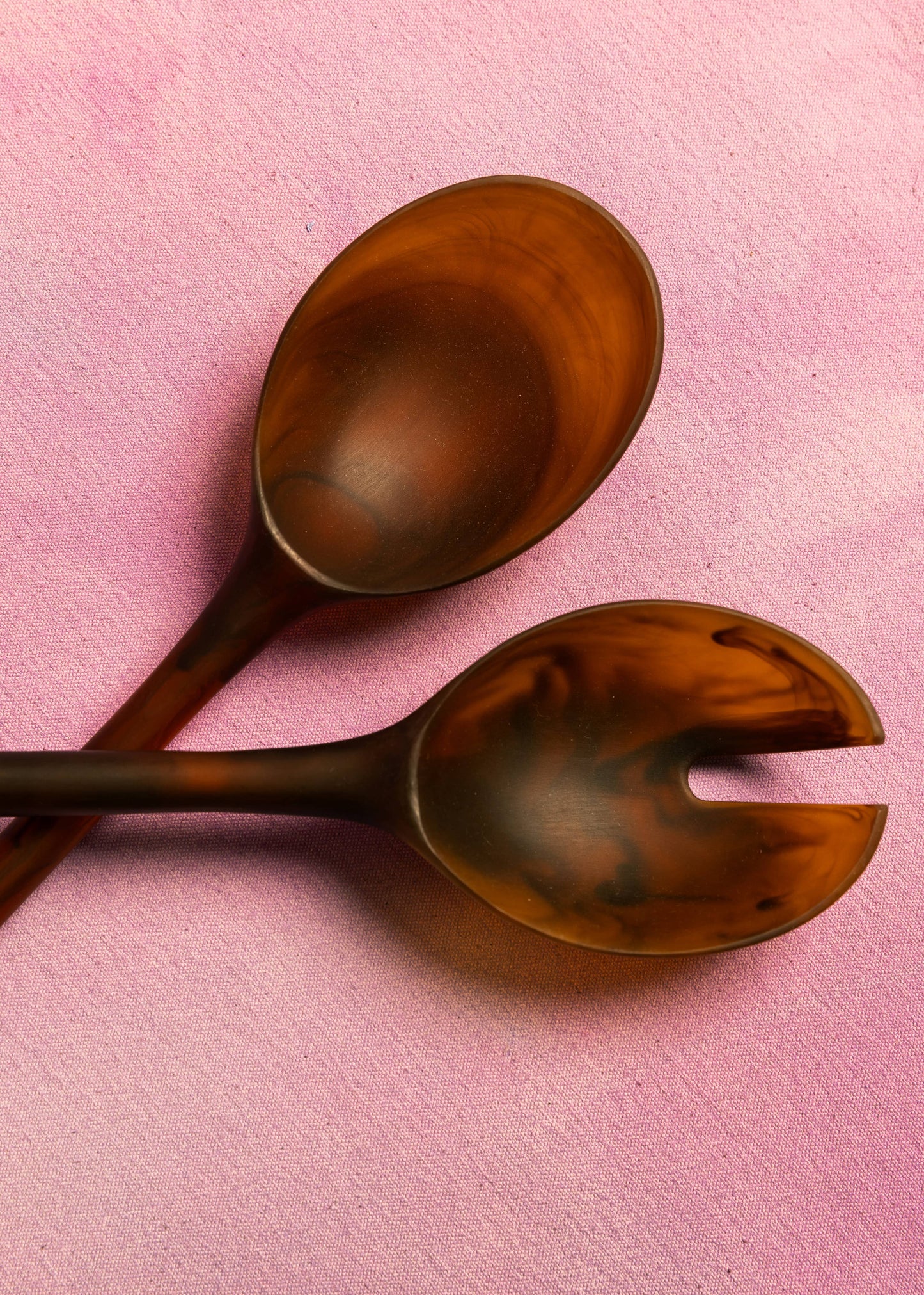 Maegen Salad Servers Set - Amber
