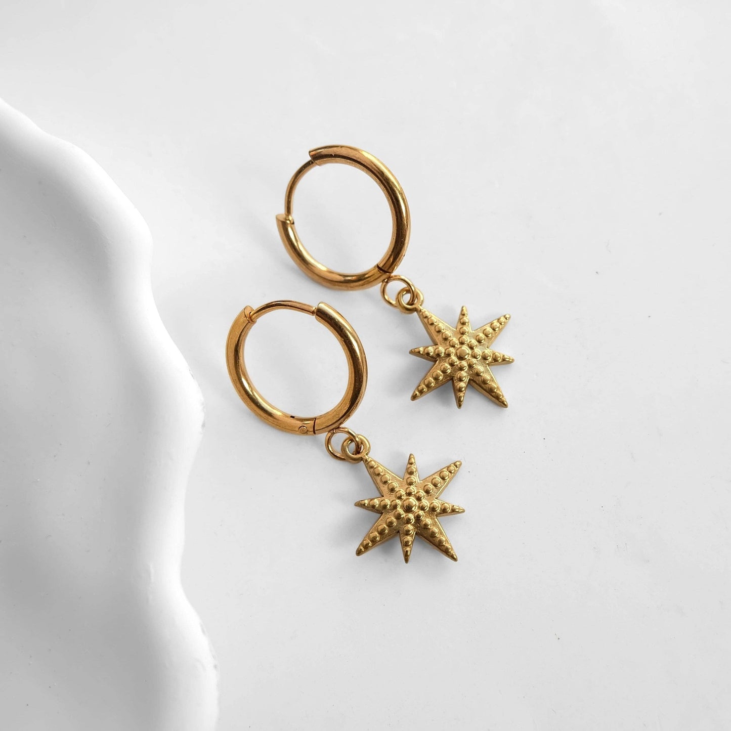 Zorya Star Stainless Steel Earrings