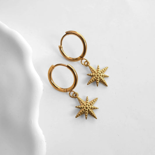 Zorya Star Stainless Steel Earrings