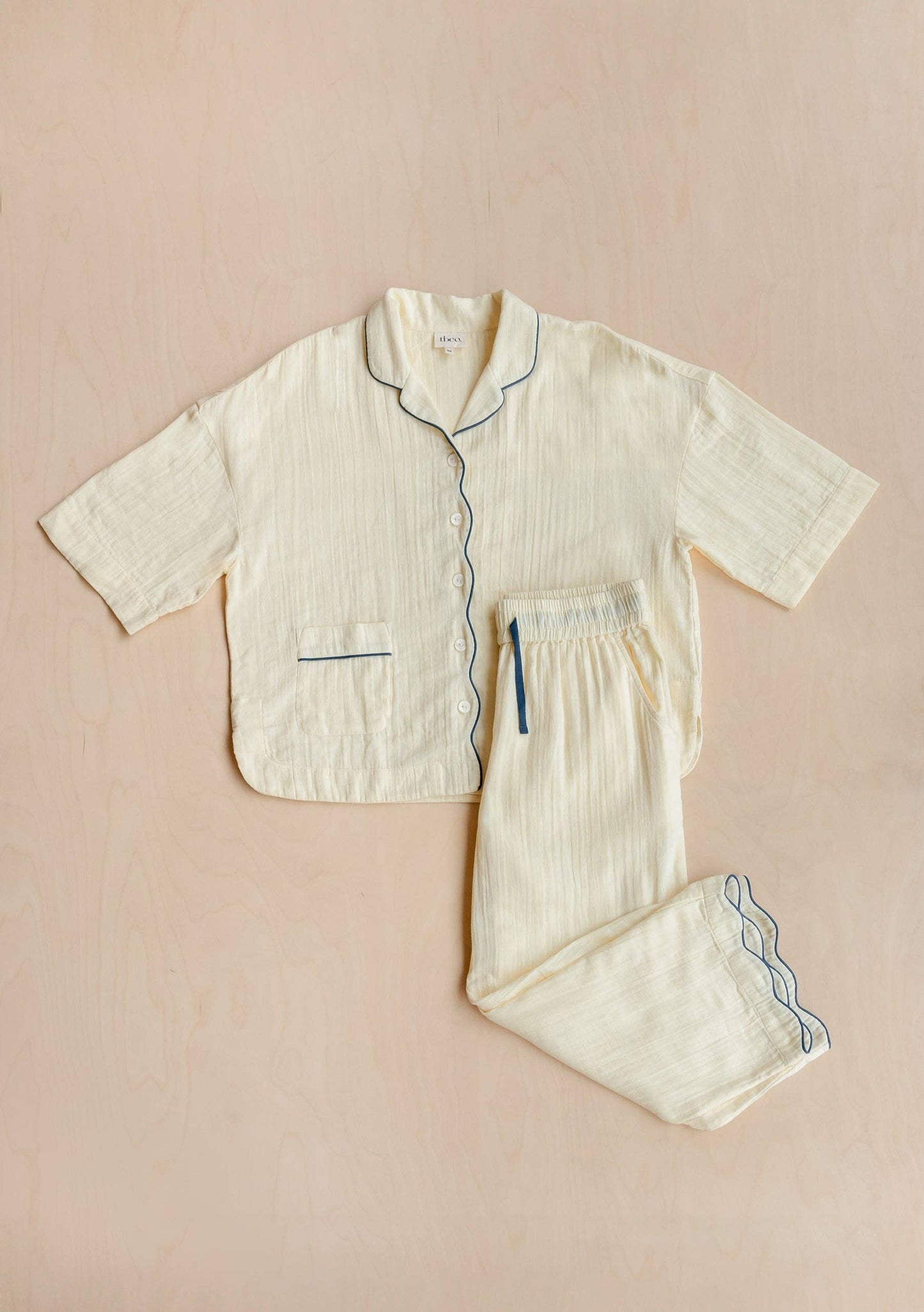 Cotton Pyjamas in Buttermilk