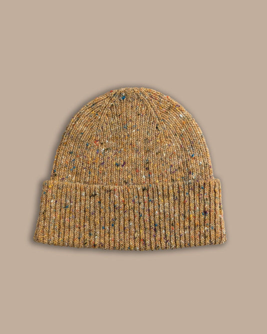 Unisex Donegal Beanie | Yellow Confetti