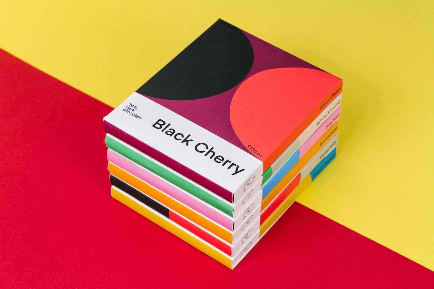 Black Cherry - award winning Organic 70% dark choc bar, 70g