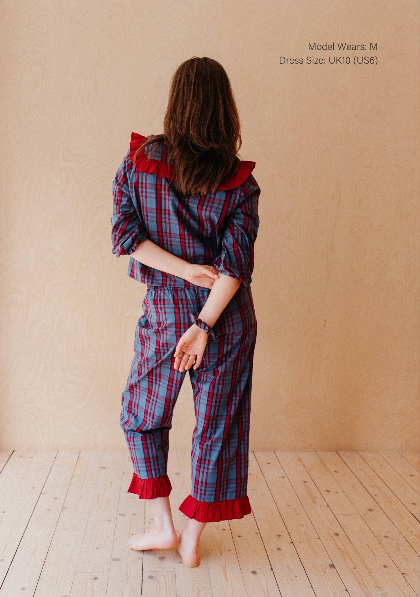 Cotton Pyjamas in Navy Tartan