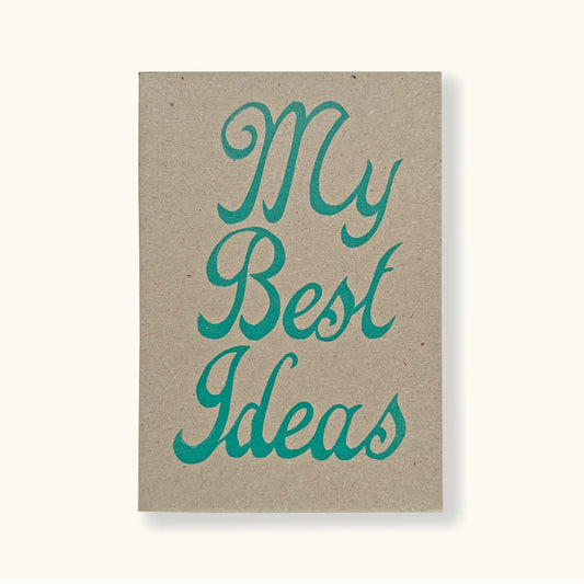 Letterpress Best Ideas Notebook
