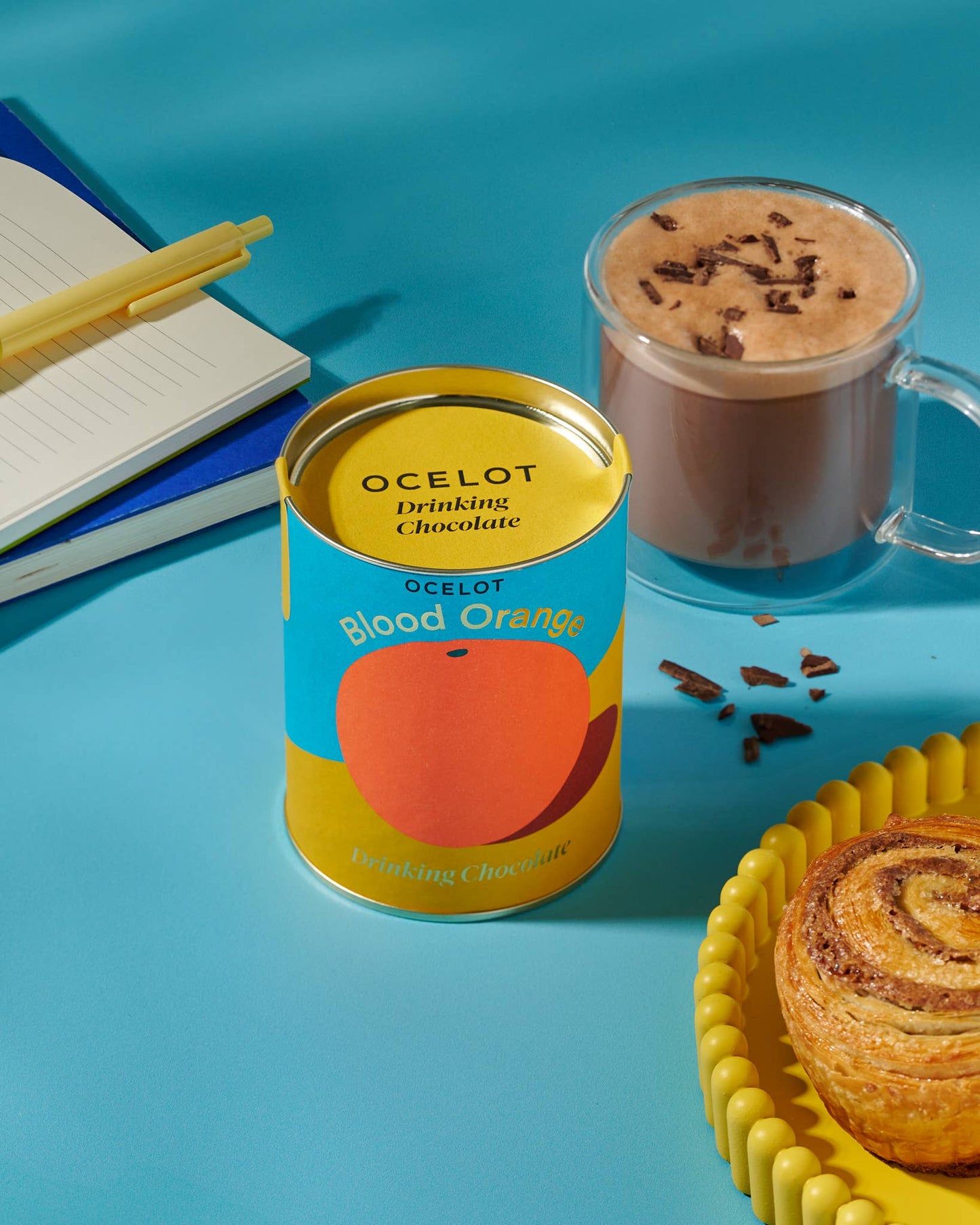 Blood  Orange drinking choc - Organic dark choc flakes, 200g